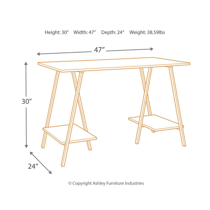 H300 - Bertmond Home Office Desk - Al Rugaib Furniture (2275236937824)