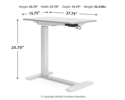 Lynxtyn Adjustable Height Home Office Side Desk