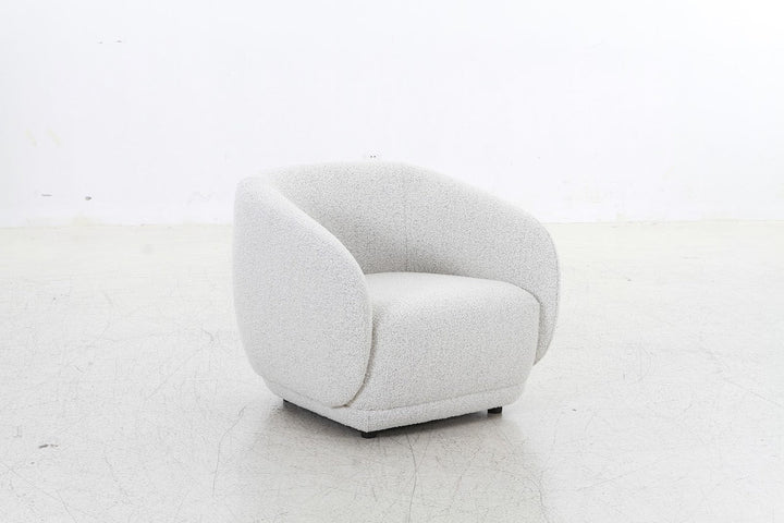 Boho Grey Boucle 1 Seater