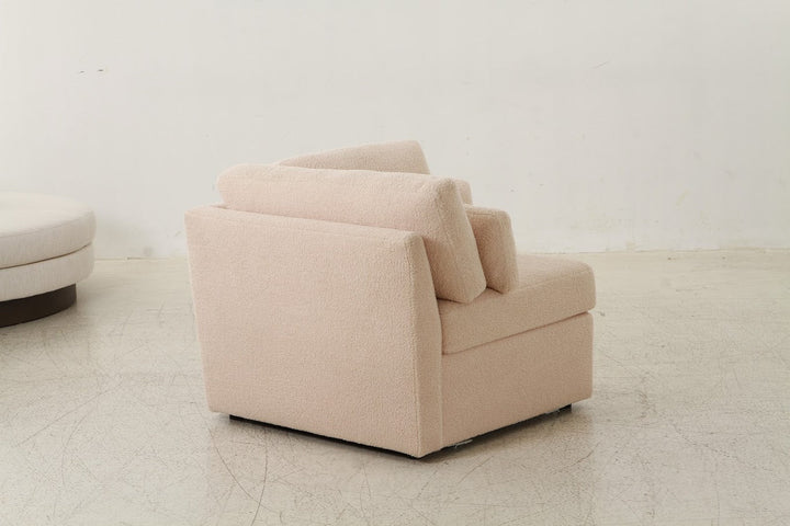 Teddy beige boucle corner