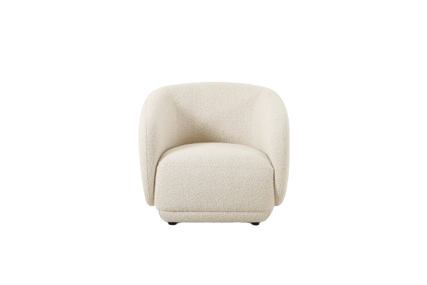 Boho Cream Boucle 1 Seater