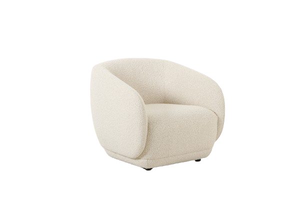 Boho Cream Boucle 1 Seater