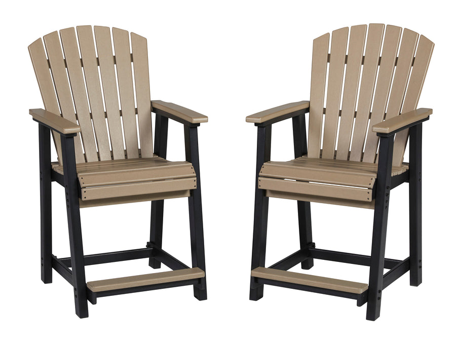 Fairen Trail Outdoor Counter Height Bar Stool (Set of 2) (6622996660320)