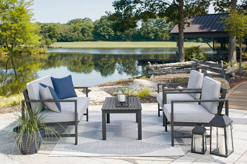 Gray Outdoor Table Set (6588883140704)