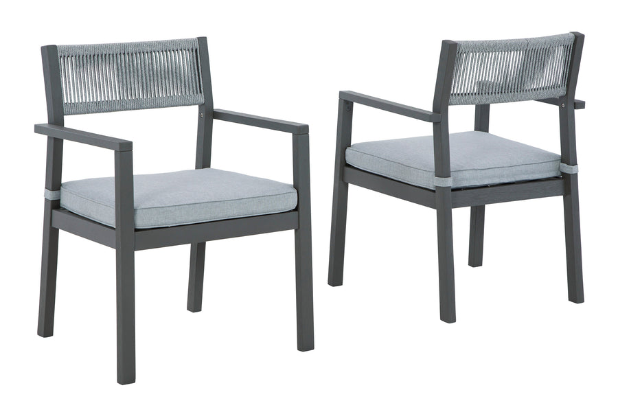 Eden Town Arm Chair with Cushion (Set of 2) (6622996234336)