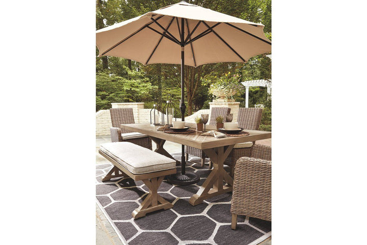 Beachcroft Dining Table with Umbrella Option - Al Rugaib Furniture (2207180062816)