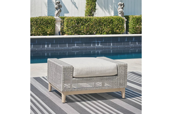 Seton Creek Outdoor Ottoman with Cushion