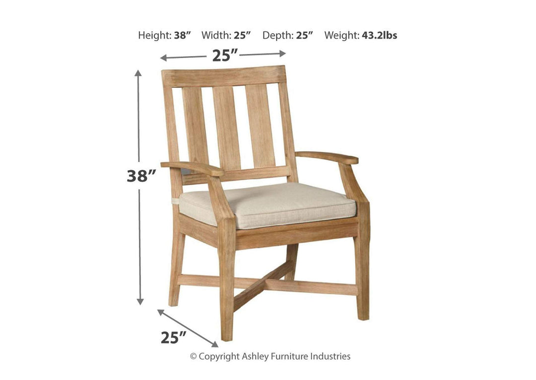 Clare View Outdoor Dining Table and 6 Chairs (4488098512992)