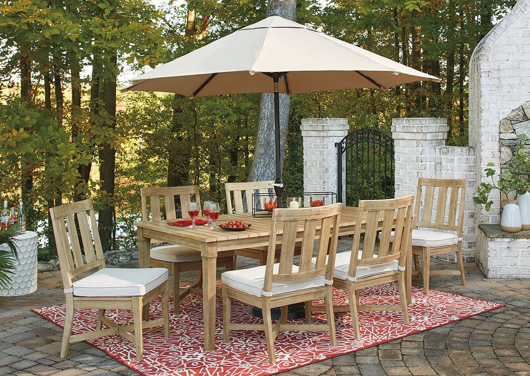 Clare View Dining Table with Umbrella Option (4488089469024)