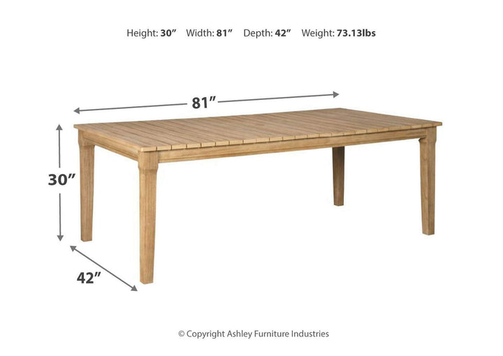 Clare View Dining Table with Umbrella Option (4488089469024)