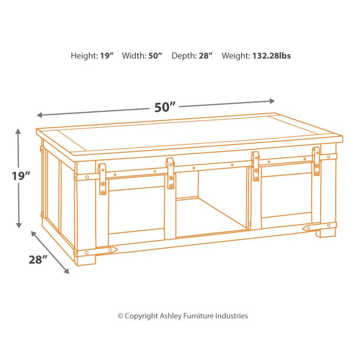 Budmore Rectangular Cocktail Table - Al Rugaib Furniture (2213180407904)