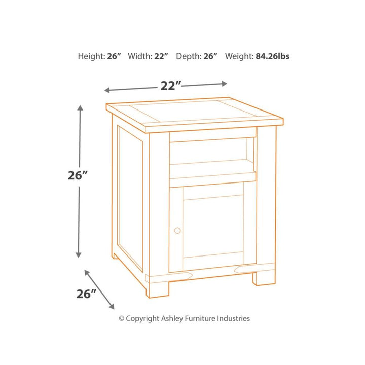 Budmore Rectangular End Table - Al Rugaib Furniture (2213184766048)