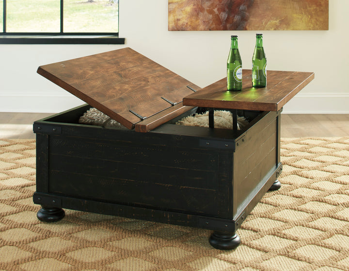 SQUARE LIFT TOP COCKTAIL TABLE