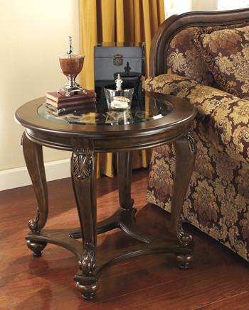 Norcastle Round End Table - Al Rugaib Furniture (9437315666)