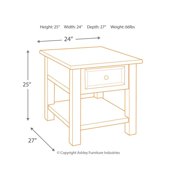 Tyler Creek End Table - Al Rugaib Furniture (2256781148256)