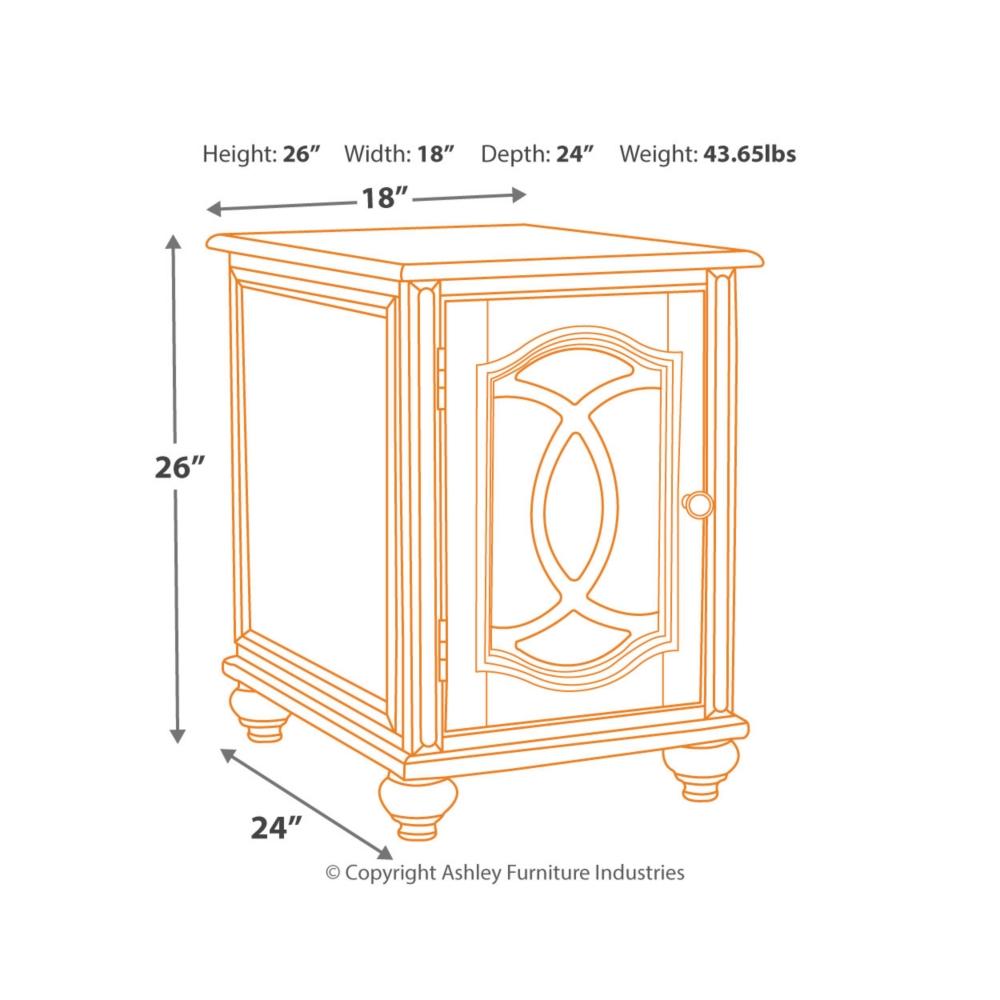 Realyn Chair Side End Table - Al Rugaib Furniture (2188070551648)