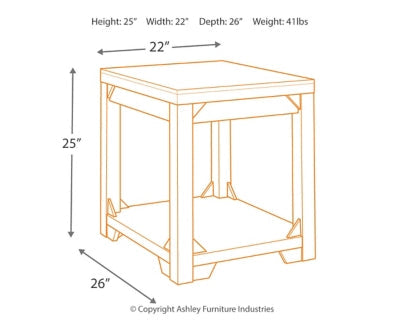 Rectangular End Table