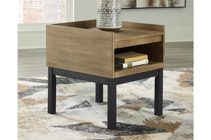 Fridley End Table with USB Ports & Outlets (6631574306912)