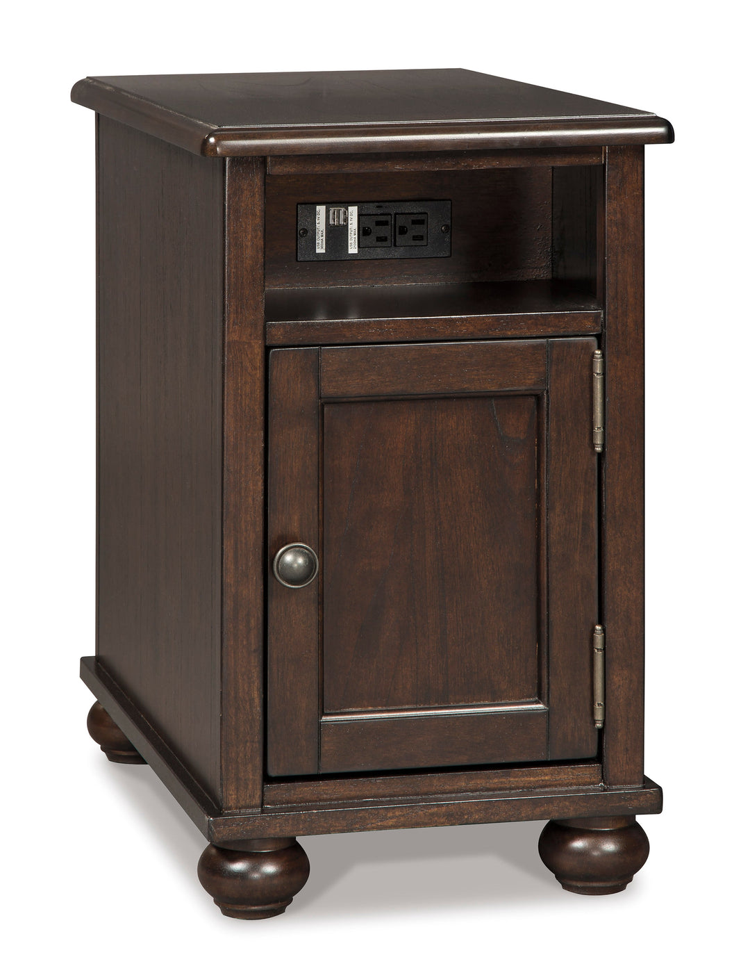 Barilanni Chairside End Table with USB Ports & Outlets