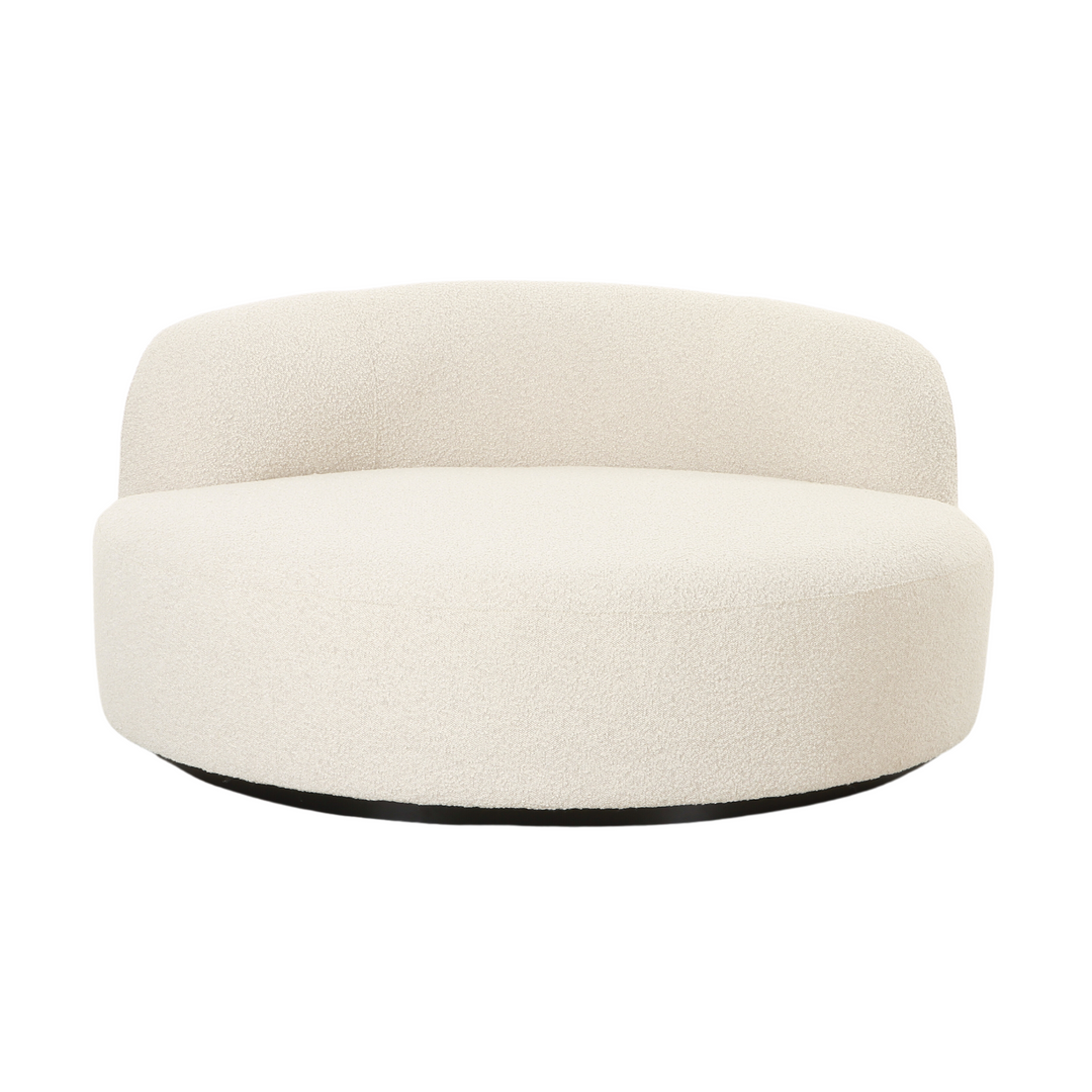 Bjorn Circle Boucé Cream Chaise -150 Cm