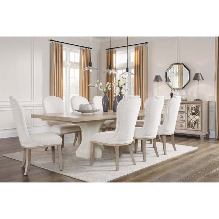 Jorlaina Dining Set 8 Chairs