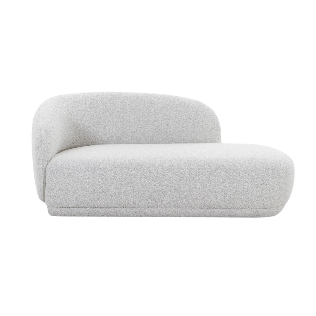 Boho Grey Boucle Chaise