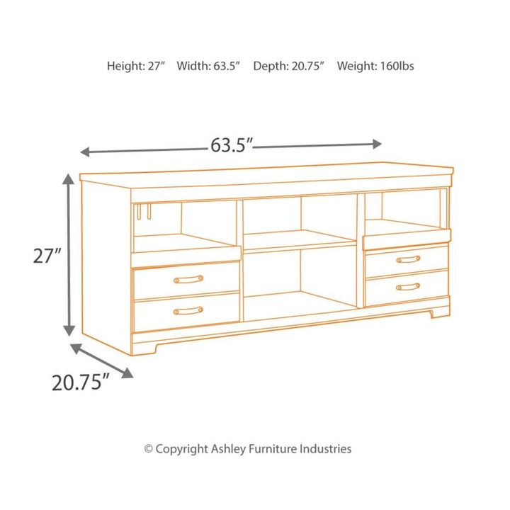 W446 Trinell TV console - Al Rugaib Furniture (4191580225632)