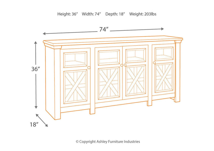 Bolanburg 74" TV Stand (1904497688672)