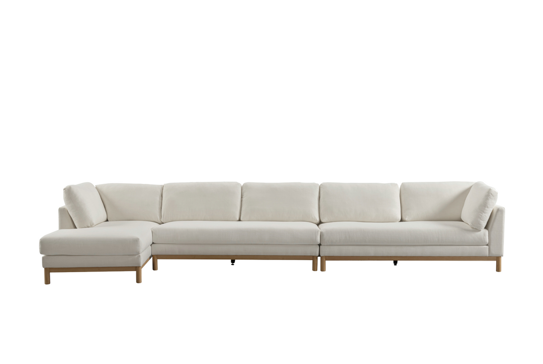 Hargrove Beige Sectional Right Chaise