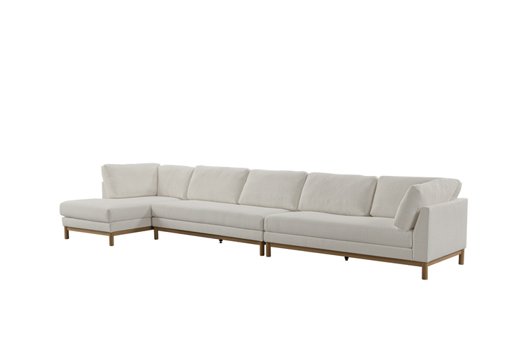 Hargrove Beige Sectional Armless 2 seater