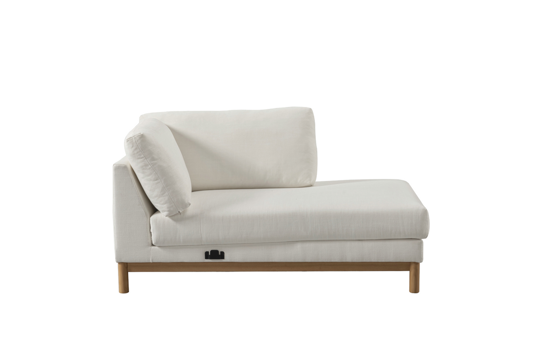 Hargrove Beige Sectional Right Chaise