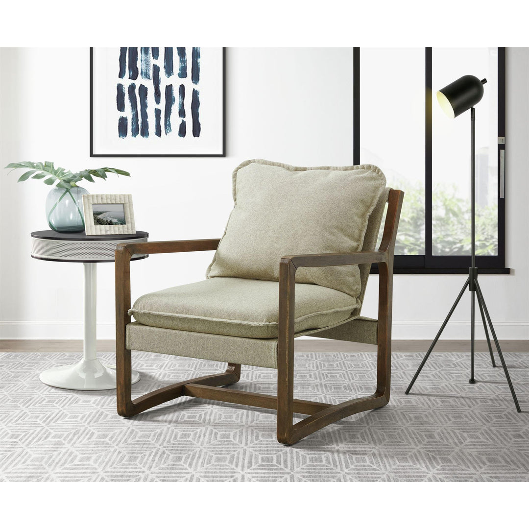 Spitfire Wood Trim Chair In Mekinney Fawn (6622746378336)