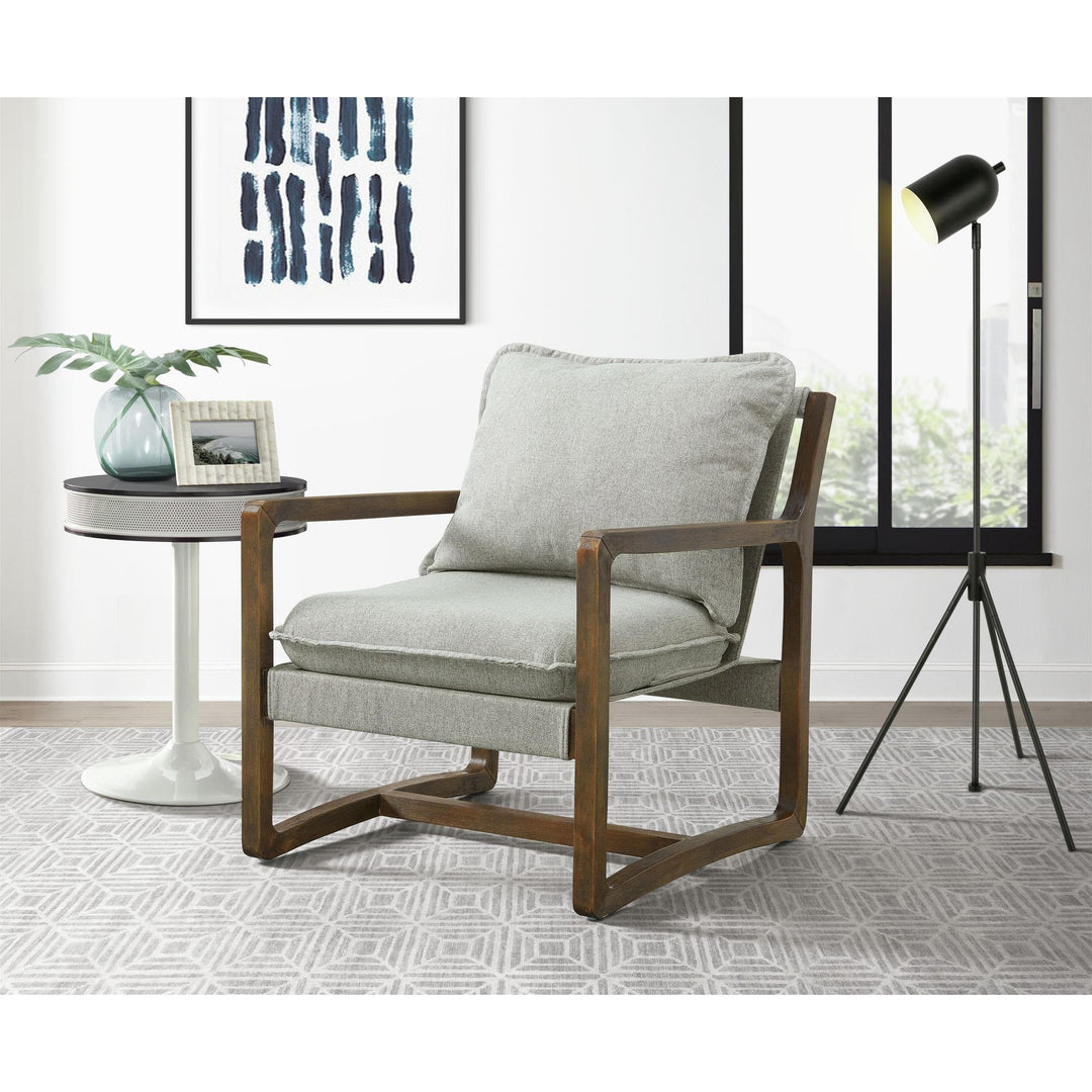 Spitfire Wood Trim Chair In Mekinney Charcoal (6622746312800)